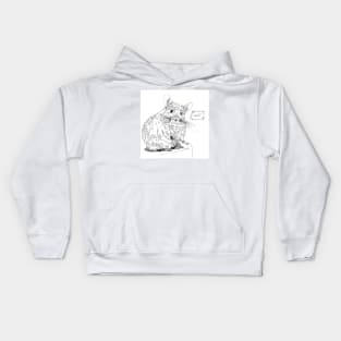 Chinchilla wants to eat Kids Hoodie